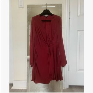 Knotted Mini Red Dress